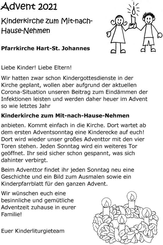 KinderKirche Advent 2021
