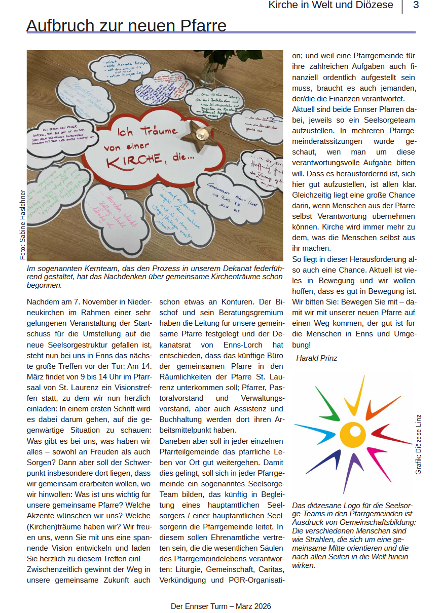 Aufbruch zur neuen Pfarre