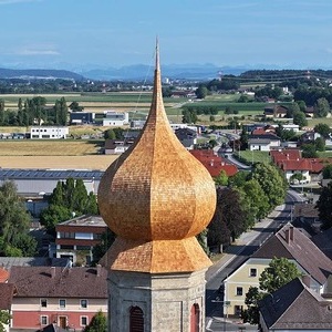 Erneuerung Zwiebelturm Pfarrkirche Burgkirchen