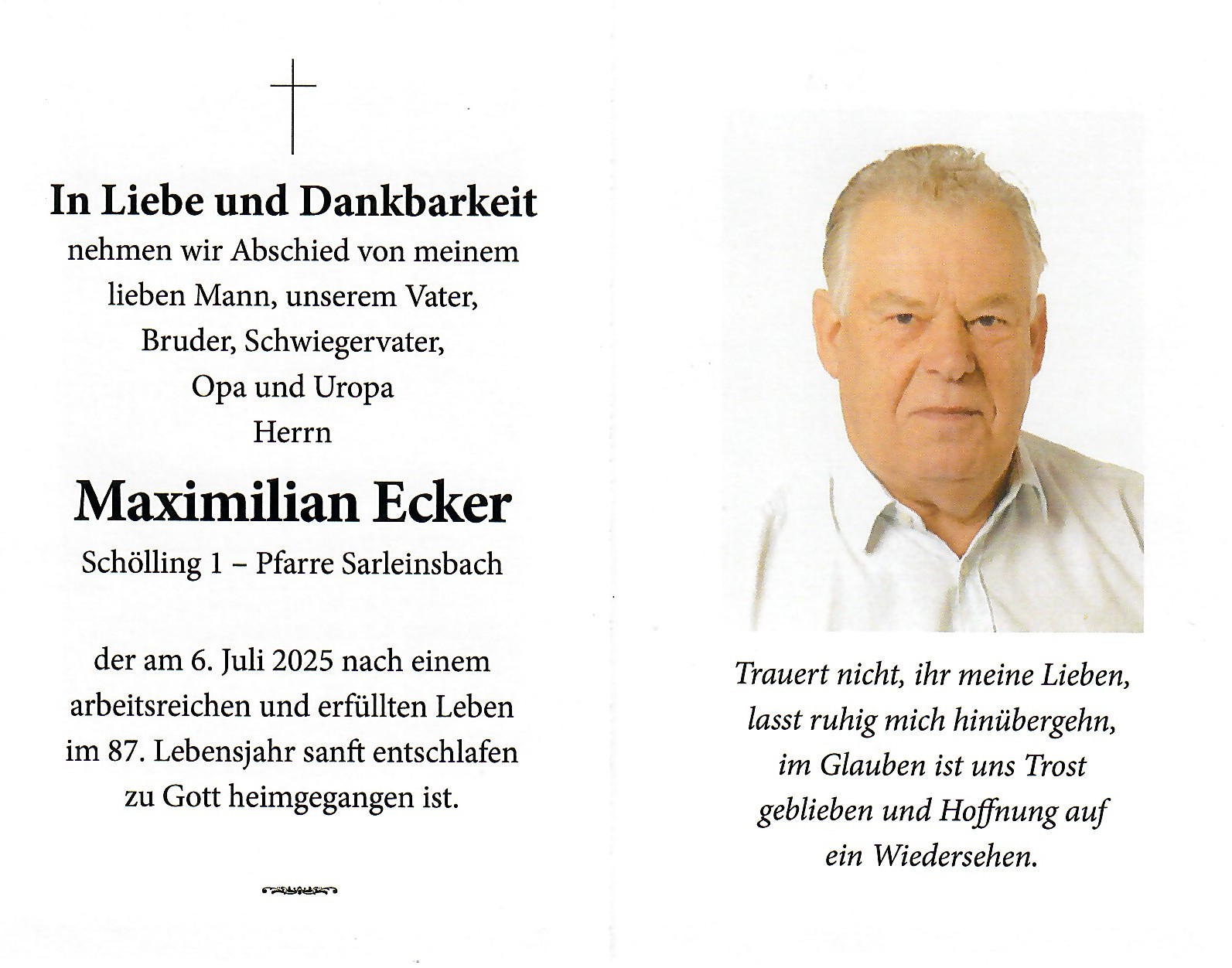 Maximilian Ecker / Pfarre