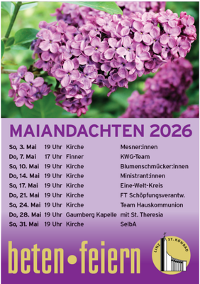 Maiandachten 2026