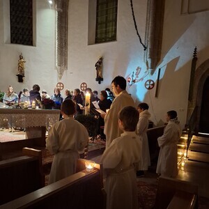 Feierlicher  Lichtereinzug