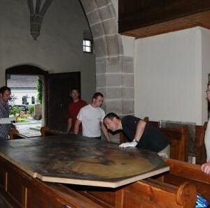 Ausräumen und Mauerwerksarbeiten, Boden