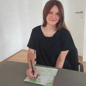 Die Illustratorin Leony Rammerstorfer