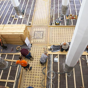 Impressionen vom Bodenverlegen am 06.08.2016