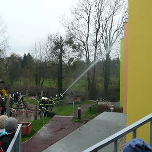 Feuerwehrübung im Kindergarten