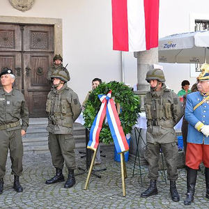 Gedenkfeier 200 Jahre Schlacht um Ebelsberg im Schloßpark