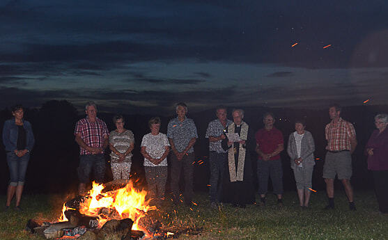 Petersfeuersegnung in Engertsberg 2017