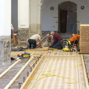 Impressionen vom Bodenverlegen am 06.08.2016