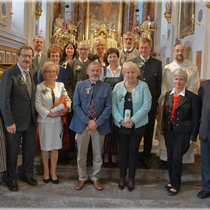 6 Jubilare mit 40igsten Hochzeitstag