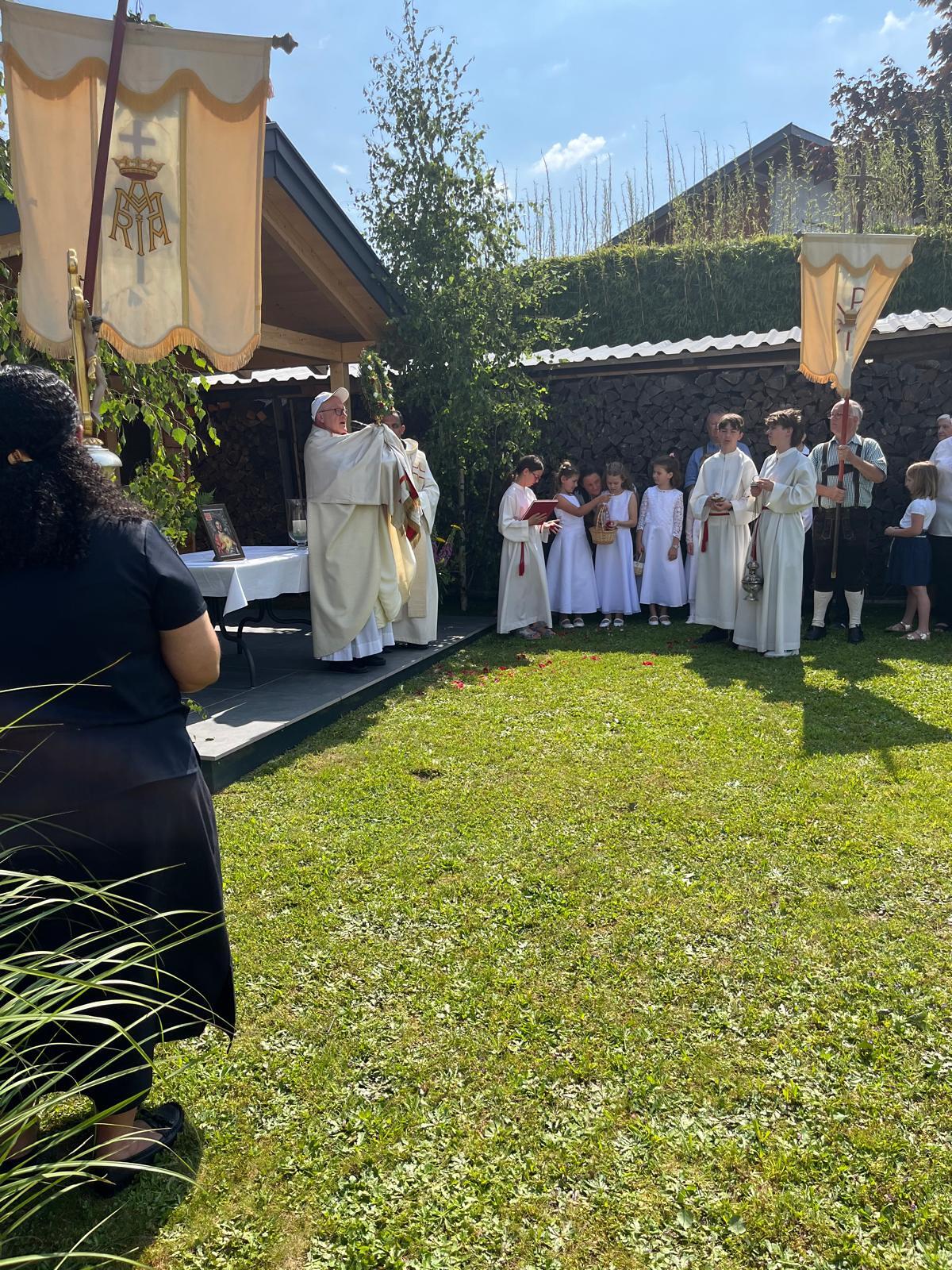 Fronleichnam in Steinerkirchen 2025 Kuglinger Materl