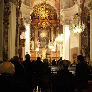 Die Besucher trudeln ein...