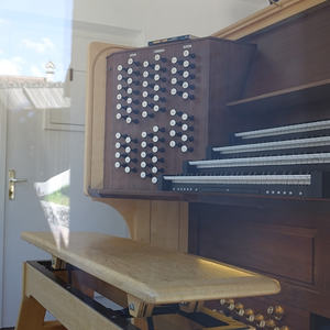 Heldenorgel-Spieltisch