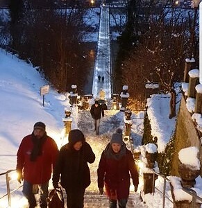 Auf dem Weg zum gemütlichen Zusammensein :-)