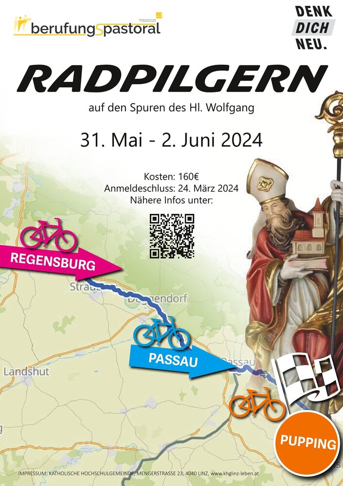 Radpilgern Wolfgang 2024 / KHG Linz/ Andrea Hofbauer