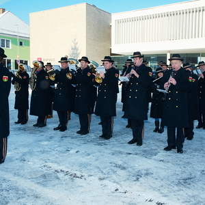 Empfang der Blasmusik Timelkam