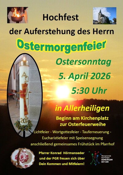 Ostermorgenfeier Plakat