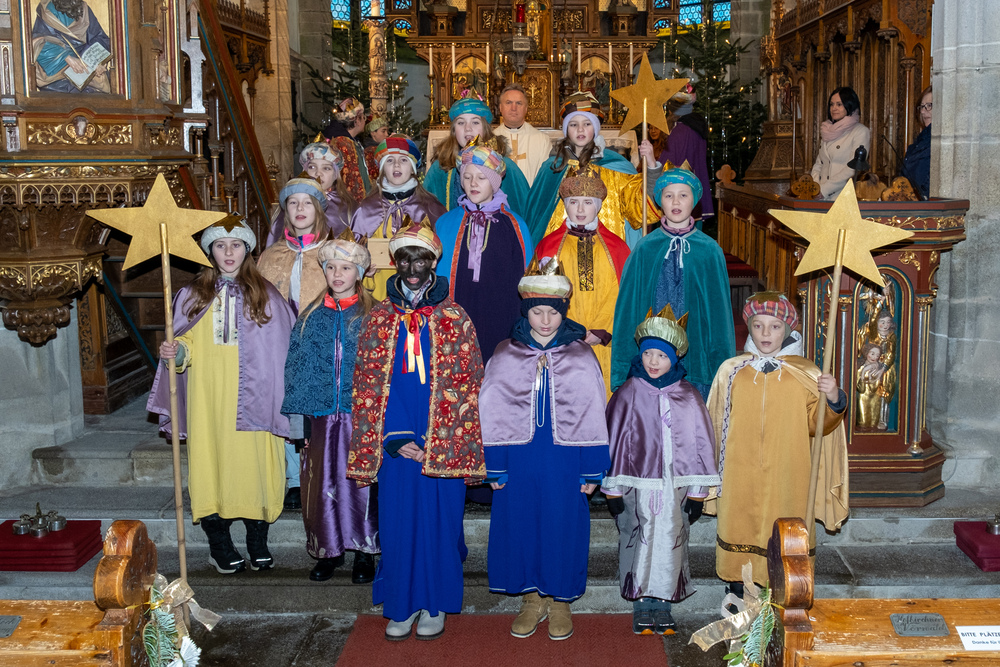 Sternsinger Hirschbach 2025 / Pfarrarchiv Hirschbach
