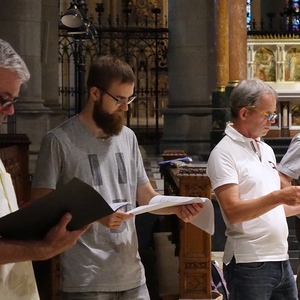 Probe für den ORF-Rundfunkgottesdienst im Linzer Mariendom