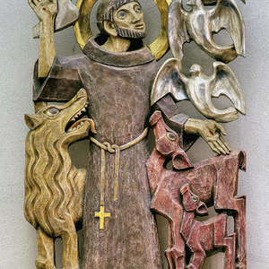 Seitenaltar - Relief Hl. Franz von Assisi