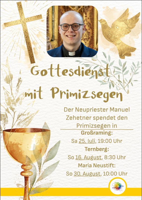 Folder Primizsegen Manuel Zehetner