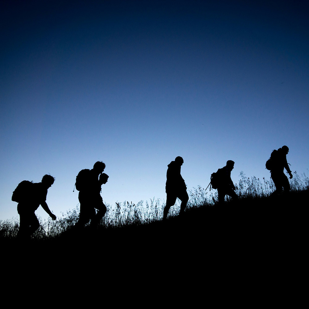 Menschen auf dem Weg