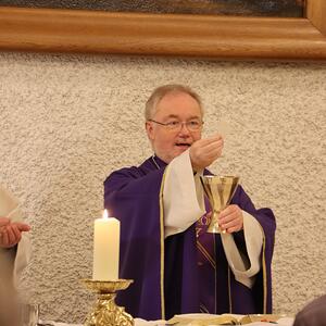 Messe in St. Quirinus und nach der Sternwallfahrt in Auwiesen
