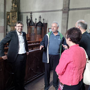 Nach dem Orgelkonzert von Tobias Chizzali - Dom zu Bozen, Trentino