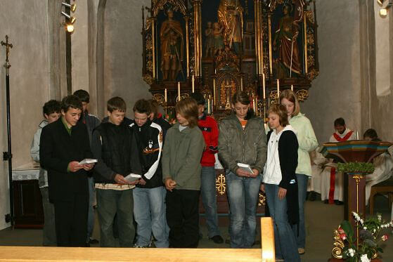 Gottesdienstgestaltung der Firmlinge