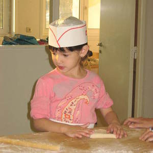 Kindergarten besucht Bäckerei