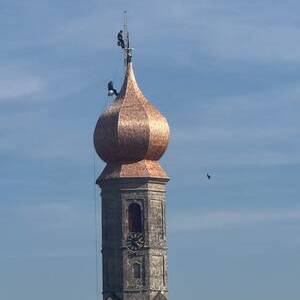 Turmkreuz Erntedanksonntag