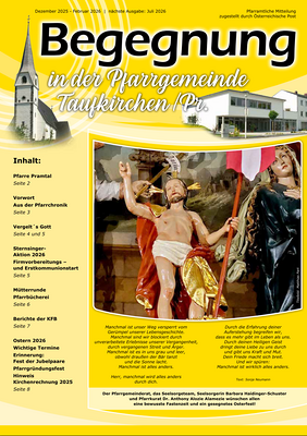 Pfarrbrief Februar 2026