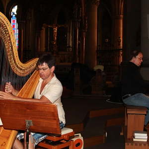 Orgel und Harfe harmonieren wunderbar...