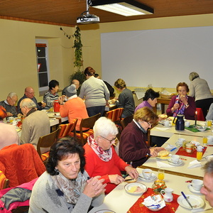 Frühstück, von unserer Kfb organisiert