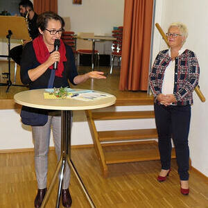 Vernissage mit Aquarellmalbildern