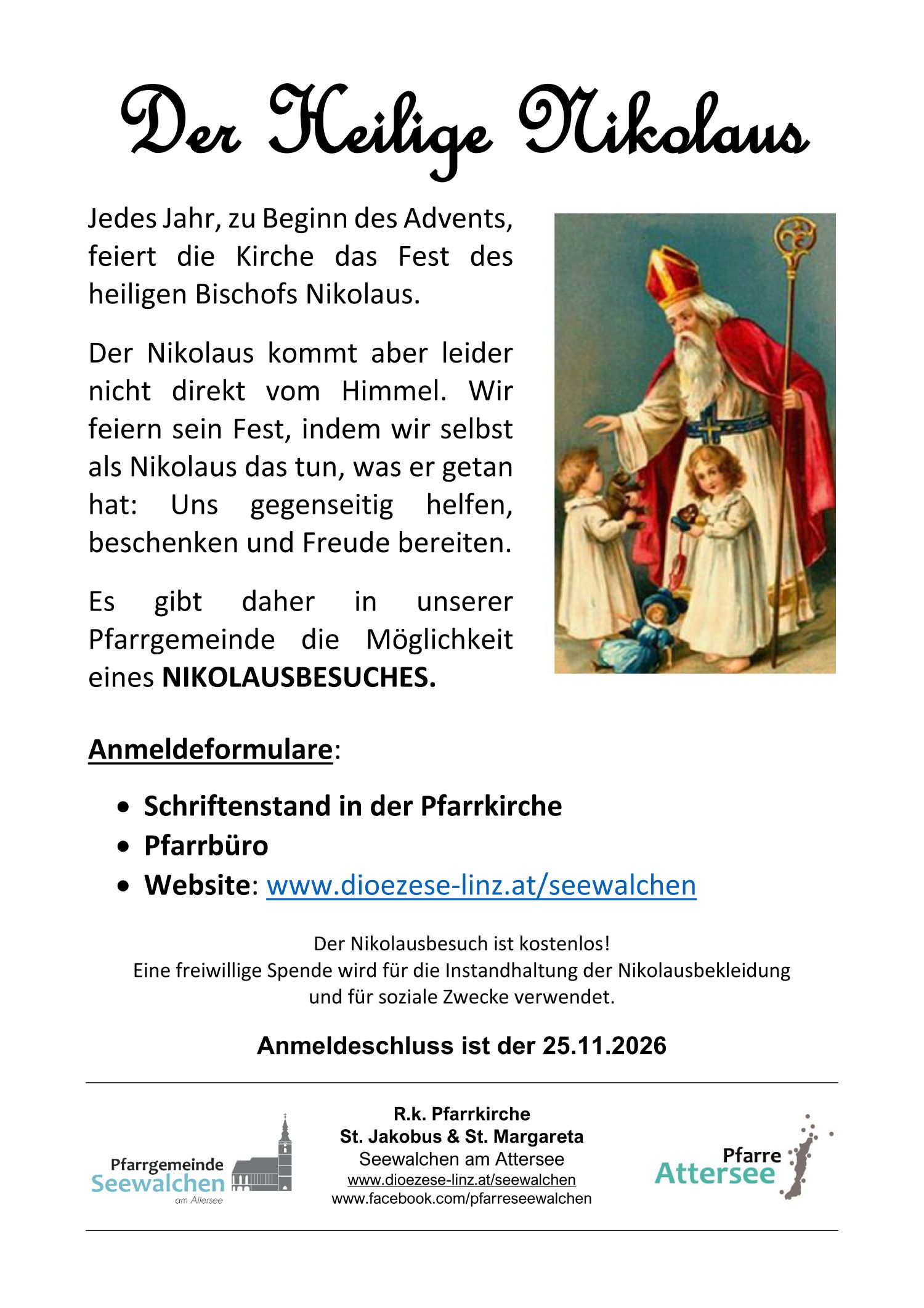 Nikolaus / Pfarrgemeinde Seewalchen