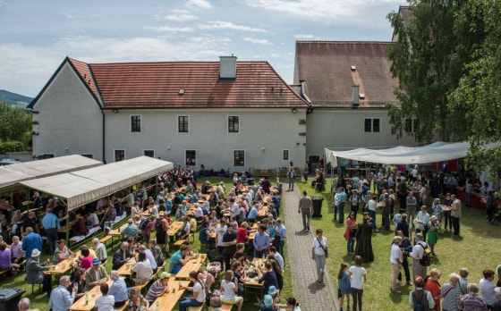 Frühschoppen am Sonntagvormittag bei der Stadtpfarre Urfahr