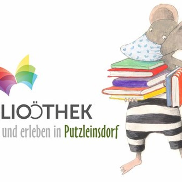 Mio mit Maske und Logo