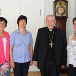 Mitglieder der diözesanen Frauenkommission (v. l. Sissy Kamptner, Petra Gstöttner-Hofer und Sonja Riha) zu Besuch, 6.9.2013