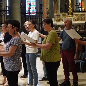 Probe für den ORF-Rundfunkgottesdienst im Linzer Mariendom