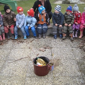 Fasching, Vogelhochzeit im Kindergarten