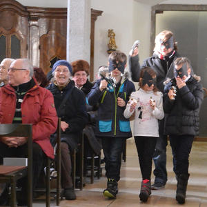 Familienmesse am Faschingsonntag mit den Erstkommunionkindern
