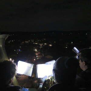                    Die Turmbläser bei der Christmette            