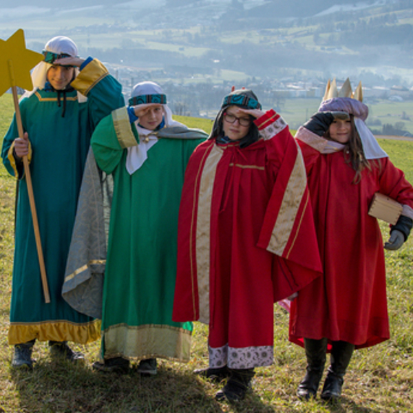 Sternsinger waren unterwegs in Kirchdorf