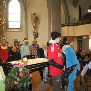 Faschingsgottesdienst mit den Jungmusikerinnen und -musikern der  Musikkapelle Linz-St.Magdalena