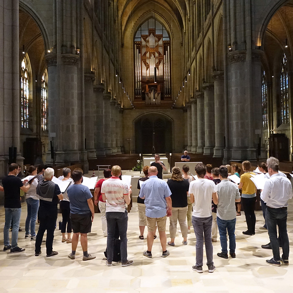 Probe für den ORF-Rundfunkgottesdienst im Linzer Mariendom