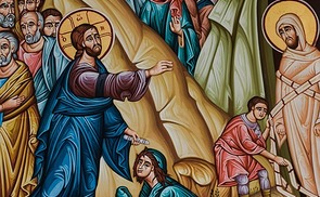 the raising of lazarus (Ikone)