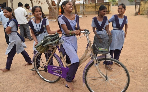 Fahrrad-Projekt der MIVA in Indien