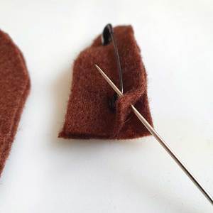 der erste Stich - Knoten verstecken