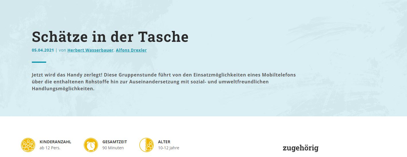 Schätze in der Tasche